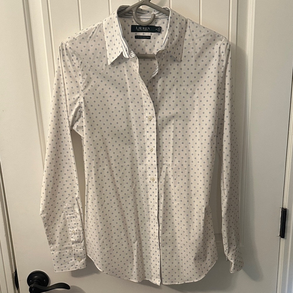 Ralph Lauren Polka Dot Dress Shirt